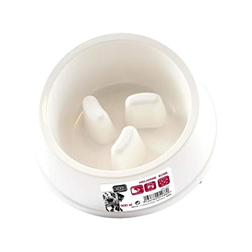 Riga 005488 Hundefutternapf für langsame Fütterung Melamin, 900 ml
