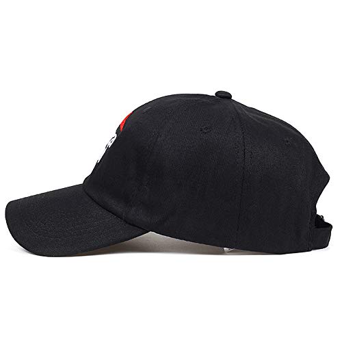 Home Fashion Diy Pepperoni Pizza Adult Cotton Embroidered Low Profile Baseball Dad Caps Adjustable (Black Style 3) #TOP3