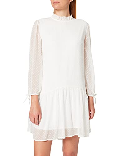 Tommy Jeans Donna Ruffle Dobby Camicia Maniche