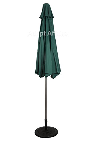Image of INVEZO outdoor Garden Center pole umbrella big size metal center pole umbrella with 22kgs base - 9 ft dia Patio /Balcony terrace umbrella