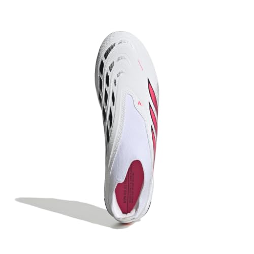 Image of adidas League Laceless Firm Ground Soccer Cleats - Red, White