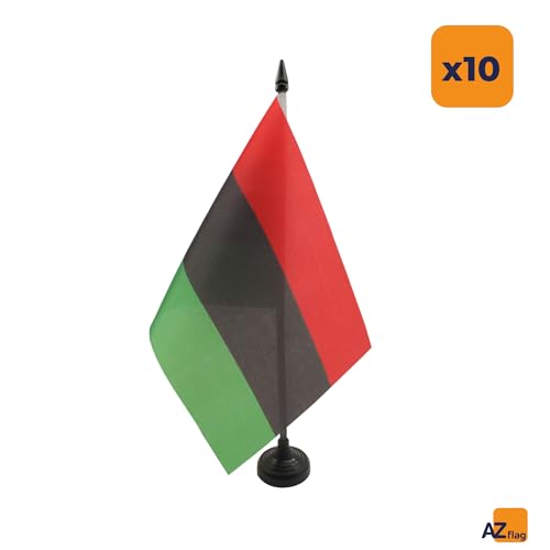 Drapeau table afro-américain 21x14 petit drapeau de bureau africain américain