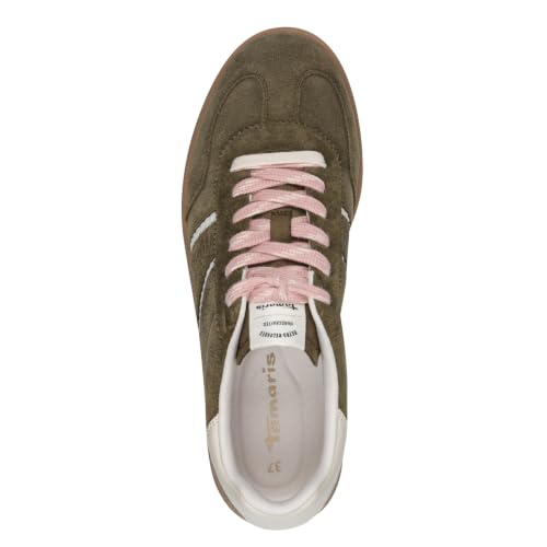 Baskets basses plates Tamaris femme vert 36 contre la fatigue