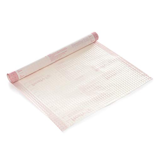 Con-Tact Brand Shelf Liner And Privacy Film, Clear Cover Self-Adhesive Semi-Transparent Liner, 18'' X 9', Frosty Diamonds #TOP6