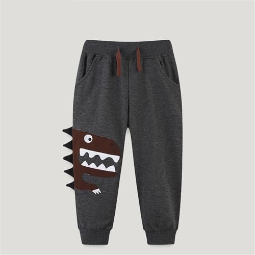 Toddler Boys Sweatpants Drawstring Elastic Trousers Kids Dinosaur Sport Jogger Pants Cotton Athletic Fall Toddler Outfit2