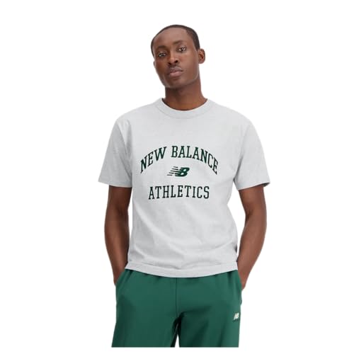 T-shirt New Balance homme uni coupe droite contre la transpiration quotidienne