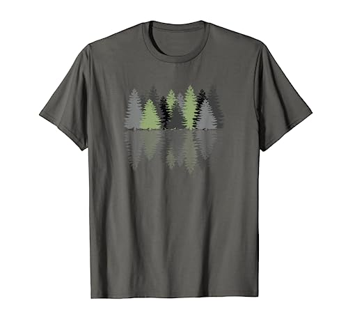 Wald, Reflexion, Natur, Bäume, Wald T-Shirt
