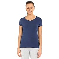 Jockey Womens V Neck Solid T-Shirt