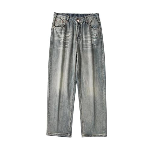 Men's Jeans Vintage Straight Leg Denim Casual Pantspants