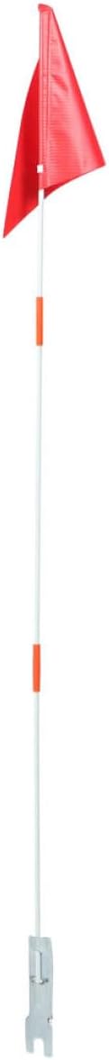 Milisten Bike Tail Flag with Fiberglass Pole, Tear-Resistant Red Bicycle Safety Flag Suitable for Trailers and Advertising Displays
