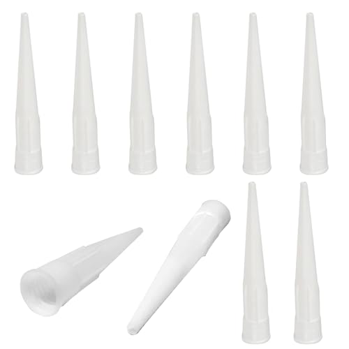 10-Pack Silicone Nozzles for Sealant Tubes for Bathroom Kitchen DIY Home Improvement