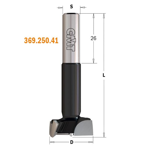 CMT 369.150.41 - Broca XTREME para bisagras HW S=10x26 D=15X70 DX