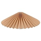 Happyyami Pleated Fabric Lamp Shade Replacement Decorative Umbrella-shaped Table Lampshade for Desk Lamps Softens Light and Stylish Indoor Decor