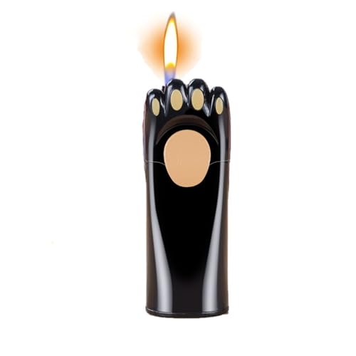 Cooles Retro-Feuerzeug mit offener Flamme, süßes Katzenpfoten-Design, einstellbare Flamme, zyklische Füllung mit Butangas, geeignet for Zigarren, Zigaretten, Lagerfeuer, Kerzen, Geschenke for Frauen.( Cooles Retro-Feuerzeug mit offener Flamme, süßes Katzenpfoten-Design, einstellbare Flamme, zyklische Füllung mit Butangas, geeignet for Zigarren, Zigaretten, Lagerfeuer, Kerzen, Geschenke for Frauen.(