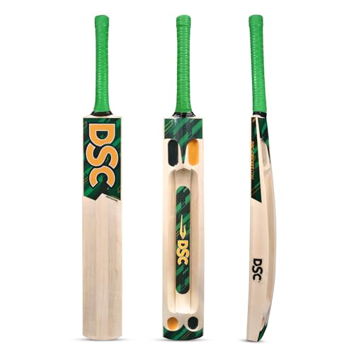 Image of DSC Pentazone Kashmir Willow Tennis Cricket Bat - Five-Scoop Lightweight Power, Fierce Performance, Size- Mens