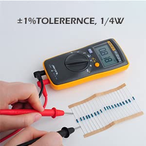 1460Pcs 1/4W 73 Values 1% Precision Metal Film Electronic Resistor Assortment Kit Set 1Ohm-1Mohm Geekstory #TOP6