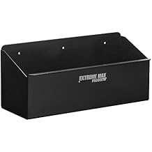 Extreme Max 5001.6125 Aluminum Spray Bottle Shelf for Enclosed Trailer, Shop, Garage, Storage - Holds Four 1-Quart 32 oz. Spray Bottles, Black