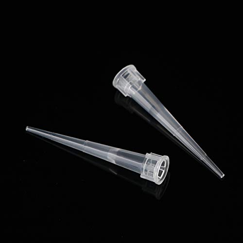 Eowpower 1000 Pcs Clear White 10Ul Laboratory Lab Plastic Liquid Pipette Pipettor Tips #TOP5