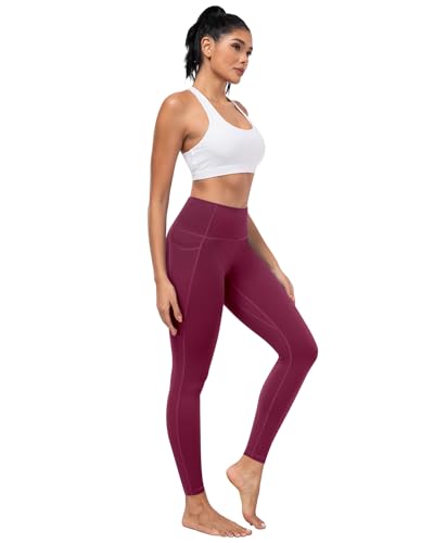 Image of ATHVOTAR Leggings with Pockets for Women, 7 Packs High Waisted Workout Tummy Control Yoga Pants