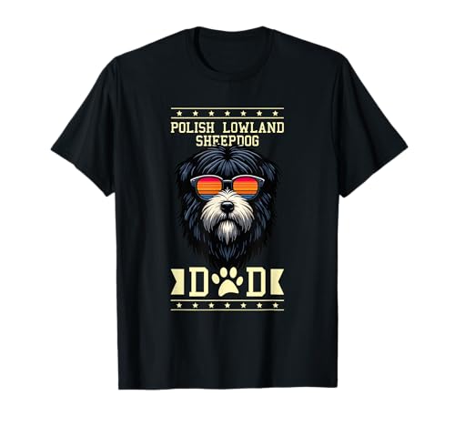Retro Sunglasses Polish Lowland Sheepdog Camiseta