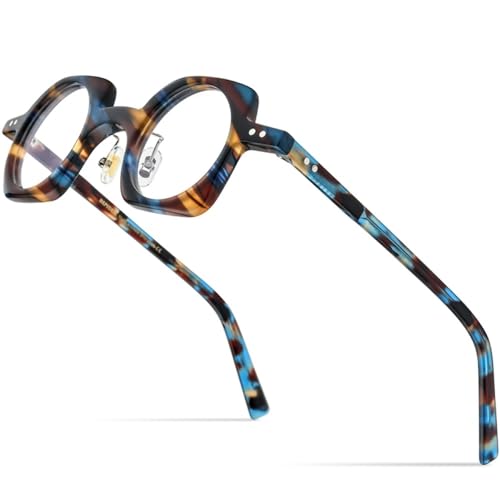 Gafas de acetato MUTYNE con montura poligonal retro para un estilo vintage duradero