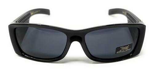 LOCS Hardcore Shades Sunglasses, Black Frame with Dark Lenses, Polycarbonate Frame2