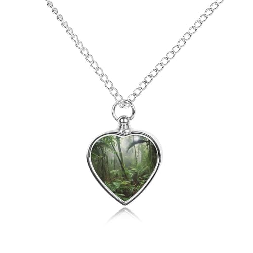 Collier urne cendres animaux cœur et montgolfière colorée, bijou de deuil pour le quotidien