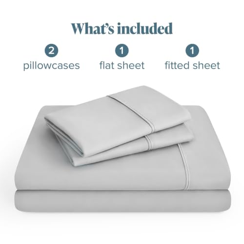 Bare Home Full XL Sheet Set - 1800 Ultra-Soft (Full XL, Cloud Grey) by Bare Home - Used condition - Image 9