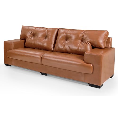 Sofá Julia 3 Lugares Confort Courissimo Caramelo 852