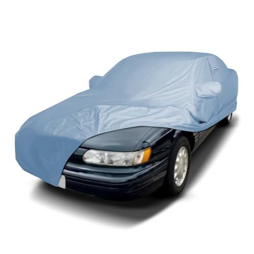 Image of iCarCover Premium Car Cover for 1986-1995 Ford Taurus Sedan Heavy Duty Waterproof All-Weather Automobiles Custom Fit Indoor Outdoor UV Snow Protection Covers with Straps and Bag