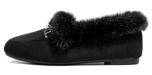 Image of VenusCelia Women's Cozy Furry Flat Shoe