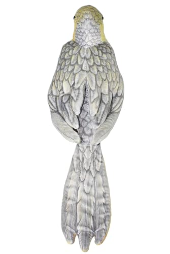Image of Tickles Cute Parrot Soft Stuffed Plush Bird Toy for Kids Boys & Girls Birthday Gifts (Size: 30 cm Color: Yellow & Grey)