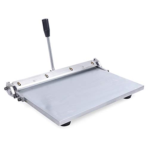 Manual Edge Folding Machine, 350MM Manual Paper Folding Machine Stainless Steel Linear Edge Folder Tool Edge-Bending Machine Leather Creasing Equipment for Leather, Paper, PU