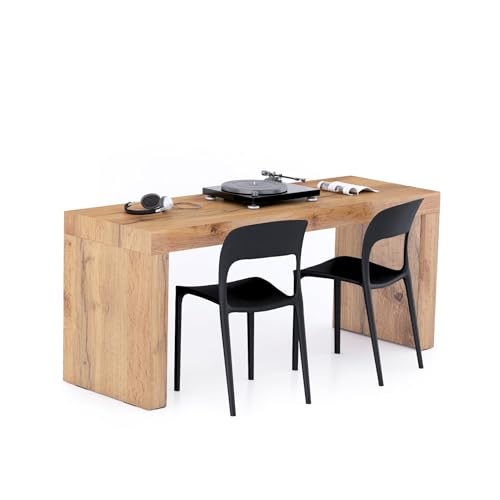 Bureau d'ordinateur Evolution 180x60 en Mélaminé Bois Rustique