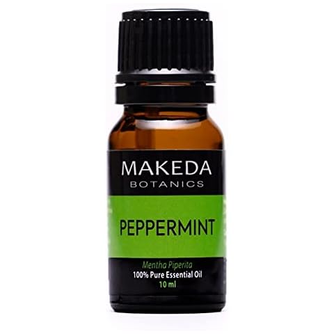 MAKEDA Botanics Peppermint (Mentha Piperita) Essential Oil, Pure Organic Therapeutic Grade Oil, Natural Aromatherapy, Hair Growth & Massages 10 ml Cover
