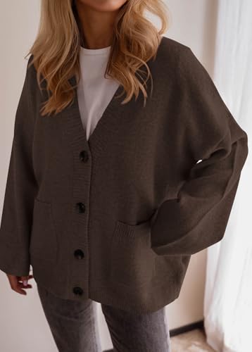 BTFBM Fall Fashion 2025 Button Down Cardigan Sweaters for Women Trendy V Neck Long Sleeve Knit Winter Coat Outerwear2