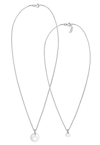 Collier Mère Enfant Coeur Découpé en Argent : Le symbole de votre union - 3