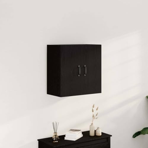 Armoire murale chêne noir pour optimiser les petits espaces encombrés