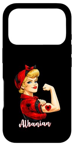Proud Strong Albanian Girl Woman Girlfriend Albania Flag �X�}�z�P�[�X iPhone 17 Pro �p
