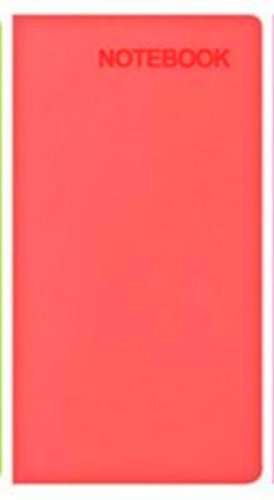 SLIM SOFT TOUCH NOTEBOOKS- NEON PEACH - 7670