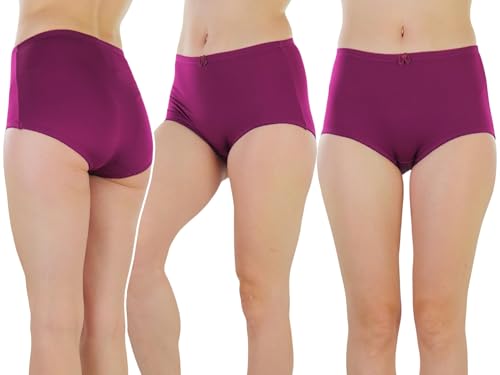 Image of ToBeInStyle Women's Pack of 6 High-Waisted Girdle Brief Tummy Support Everyday Panties