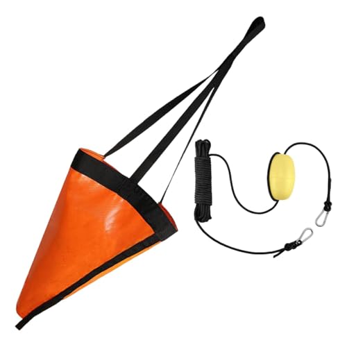 Ancre flottante 24 pouces avec corde noire pour kayak et ponton