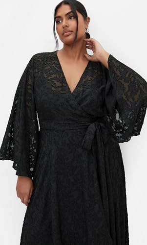 City Chic Women's Plus Size Dress-Fleetwood Jacquard Maxi3