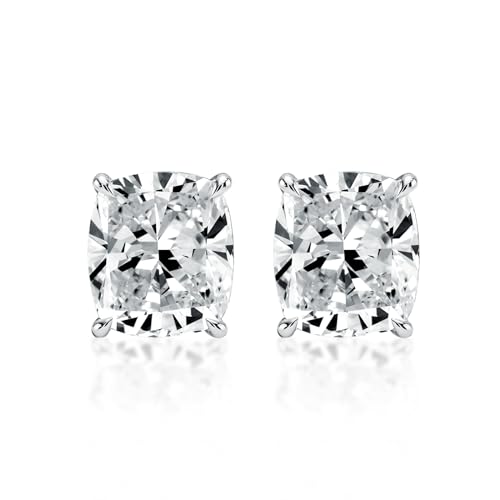 Boucles d'oreilles à tige argent sterling zircone cubique femme puces