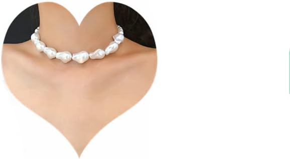 Sither Pearls Choker Necklace for Women Baroque Pearls Necklace Boho Pearls Choker Cute Jewelry for Gift
