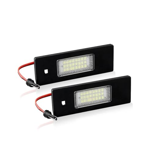 pilotos matricula led Para BMW Para E81 E87 E63 E64 M6 E85 E86 Z4 F12 F13 F20 K48 Luz De LED Para Placa De Matrícula Blanca 2ps Lámpara LED De Licencia Canbus