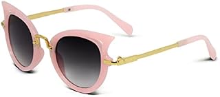 besbomig Childrens Sunglasses Glasses Kids Classic Eyewear Metal Frame UV400 Shades for Girls Boys Age 6-12