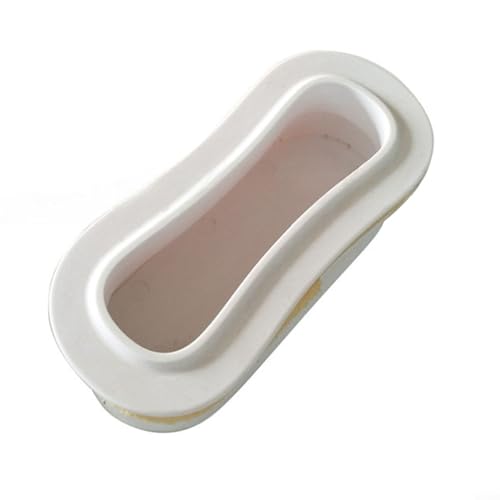 Sumsoctober Mango de inserción para tabla de surf, diseño de 8 formas, accesorio de surf, ligero, portátil, fácil agarre, fibra de vidrio ABS (blanco)