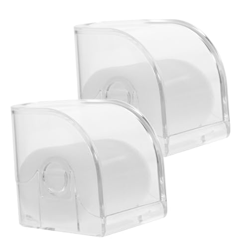 WRITWAA 2Pcs Transparent Watch Storage Case Compact Watch Display Organizer with Sponge Holder Sturdy Watch Container for present Packaging and Safe Storage