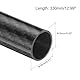 QUARKZMAN 1 Stück Carbon Fiber Tube 16 x 18 x 330mm Glossy Surface Rod 3K Roll Wrapped Pure Carbon Round Tubing für RC Airplane Multicopter